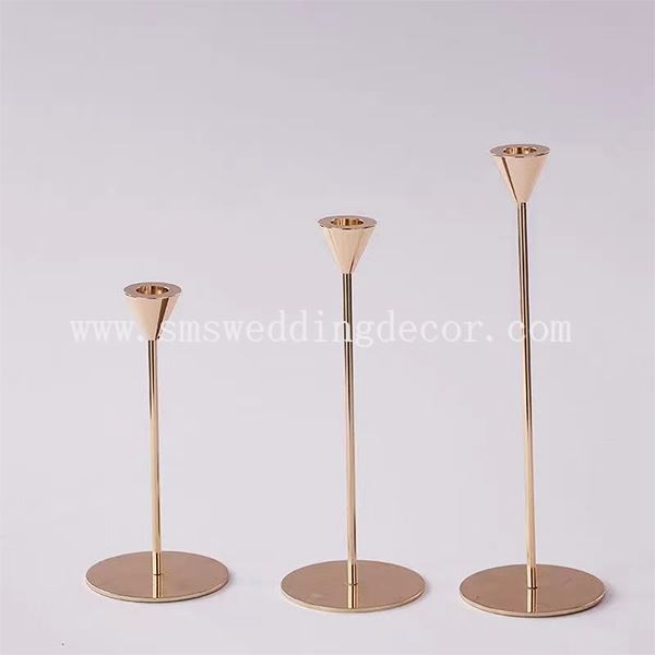brass gold candle holders