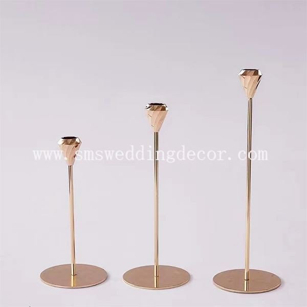 gold candle stand holder