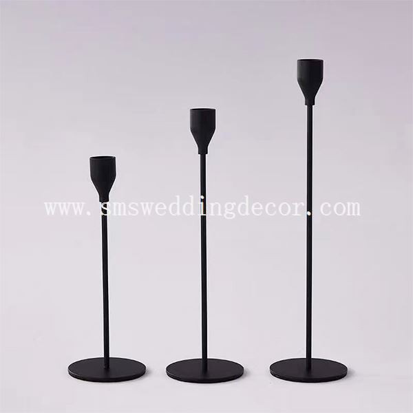 set of 3 gold candle holders